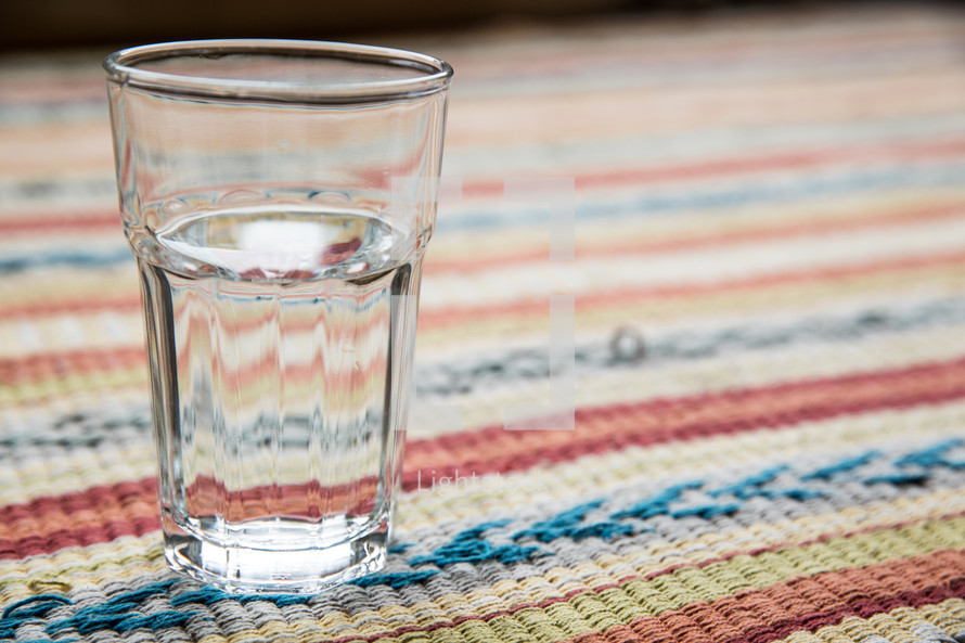 empty glass of water 