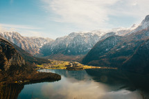 mountains reflecting in Austria 