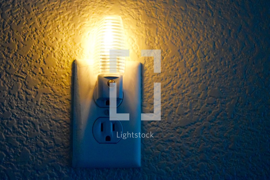 nightlight in an outlet 
