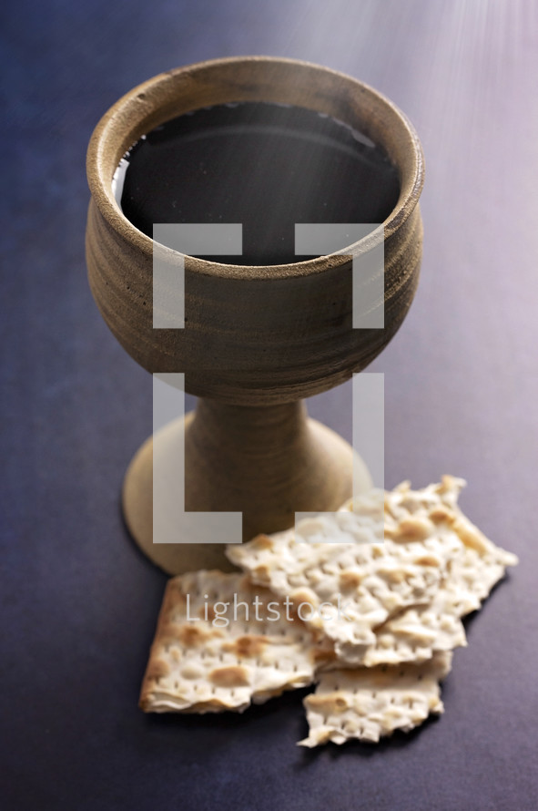 wine chalice, and unleavened bread