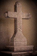 stone cross statue 