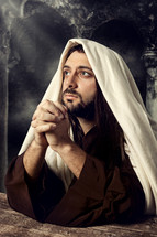 Jesus praying 