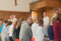 people receiving communion 