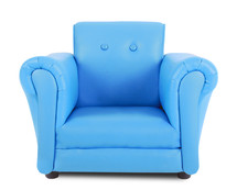 blue armchair 