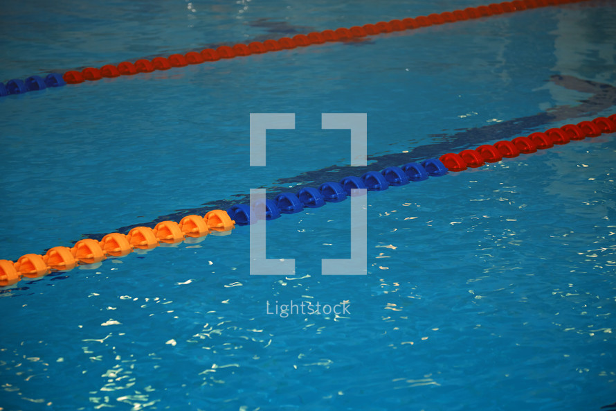 lanes in a swimming pool 