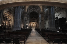 pews in a Basilica 