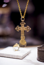 gold cross necklace 