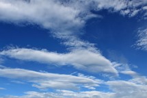 Blue Sky with White Cloud Patterns