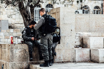 soldiers in Jerusalem 