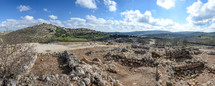 Large Panorama Picture of Shiloh, one of the Capitals of Israel during the time of the judges. The location of the tabernacle In  1 Samuel
