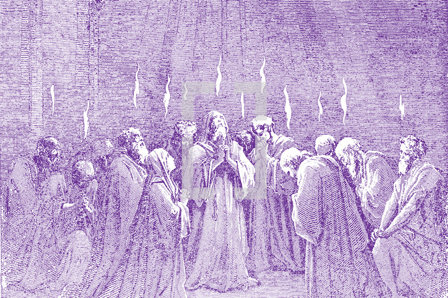 Pentecost Vintage purple 