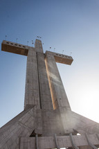 concrete cross sculpture in La Serena, Chile