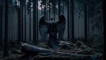 Angel in the woods