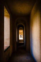 long hallway in Spain 