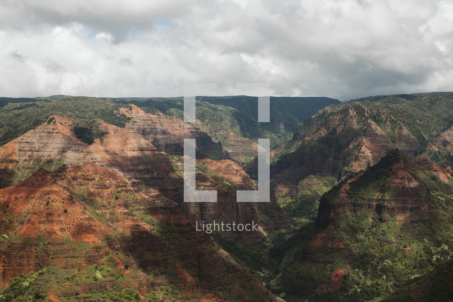 landscape of Waimea Canyon, Hawaii