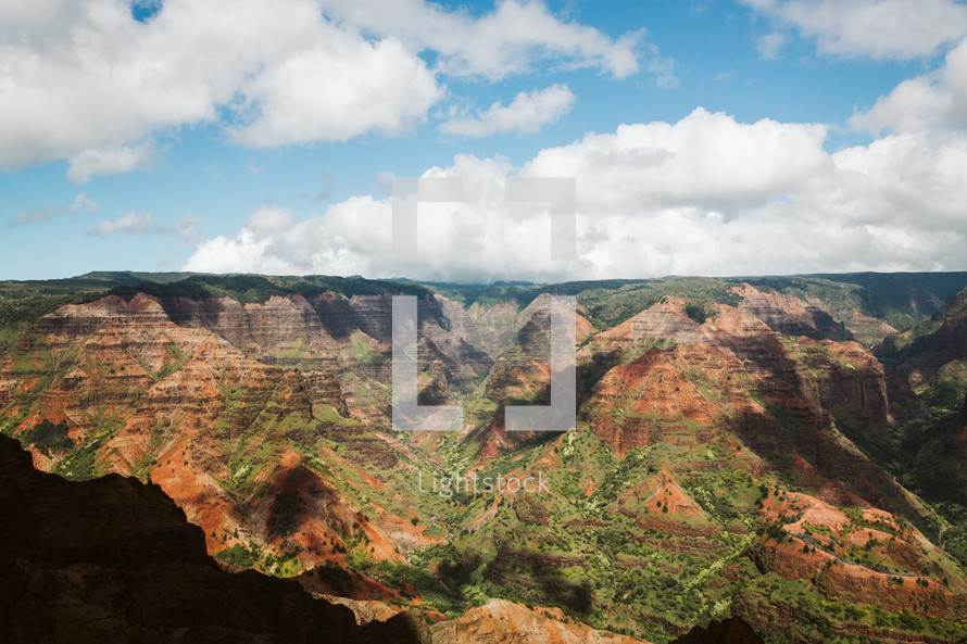 landscape of Waimea Canyon, Hawaii