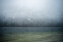 snowy lake 