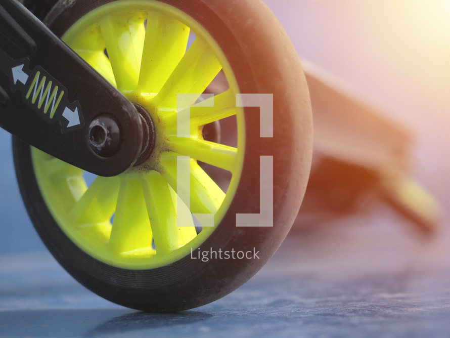wheel of a scooter 