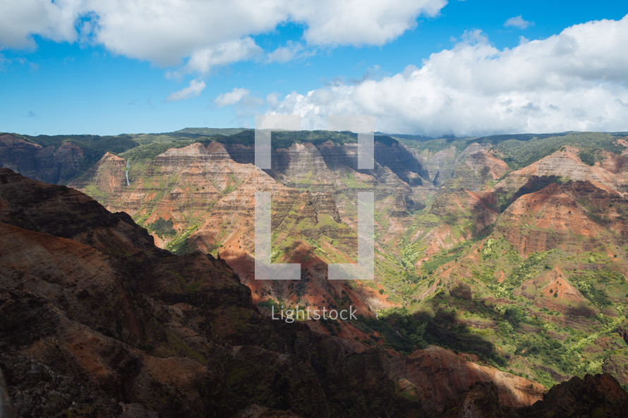 landscape of Waimea Canyon, Hawaii