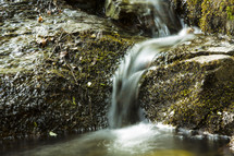 trickling water in a stream