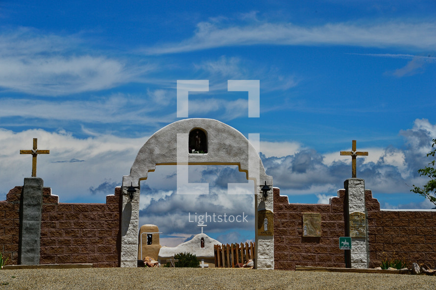 San Francisco de Asis Catholic Church, Golden, New Mexico, Established 1839
