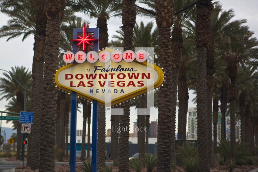 Welcome to Downtown Las Vegas Nevada sign
