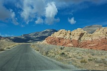 road through the Nevada desert
