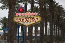 Welcome to Downtown Las Vegas Nevada sign