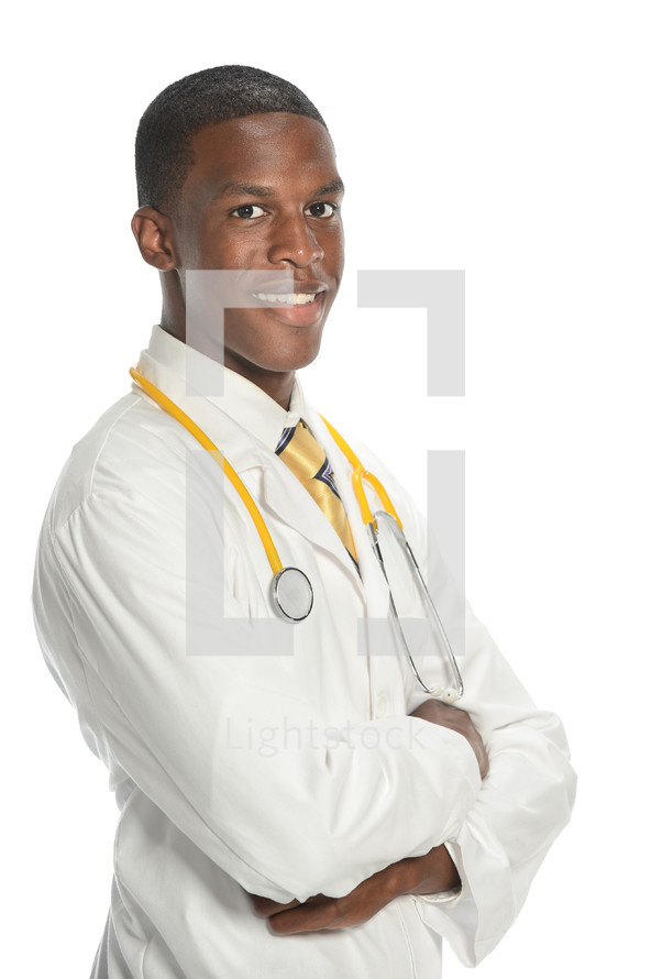 African-American male doctor 