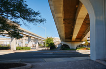 Road under overpass