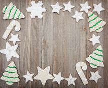 Christmas Cookies with Copy Space