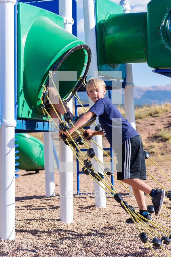 a boy child on playground 