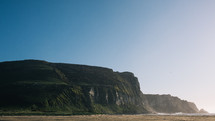 cliffs along a shore in New Zealand 