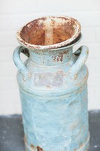 rusty milk jug 