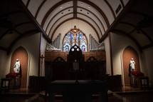 church organ and altar 
