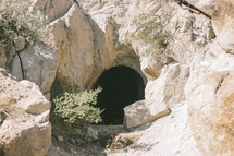 cave in a mountain 