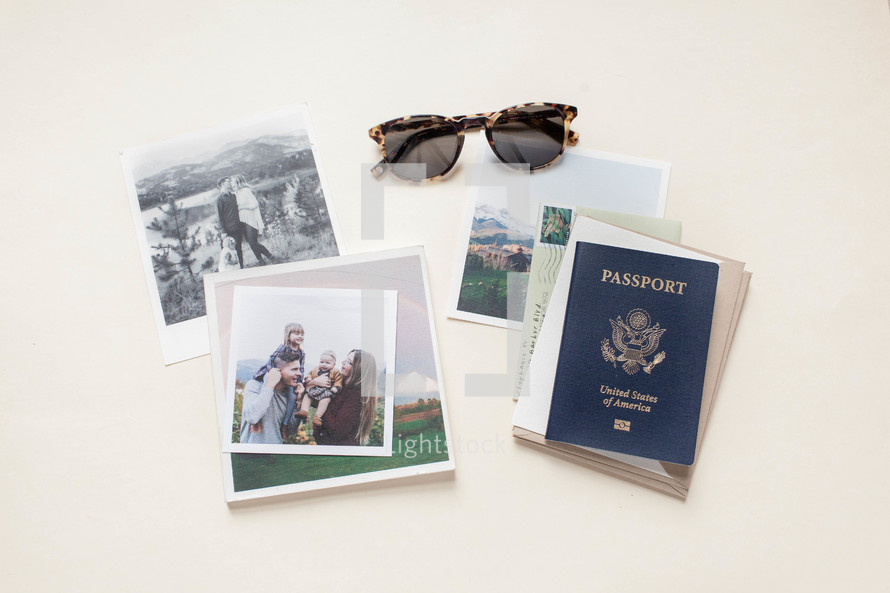 family photos and passport 