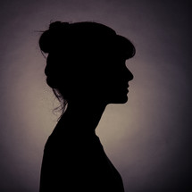 silhouette of a woman 