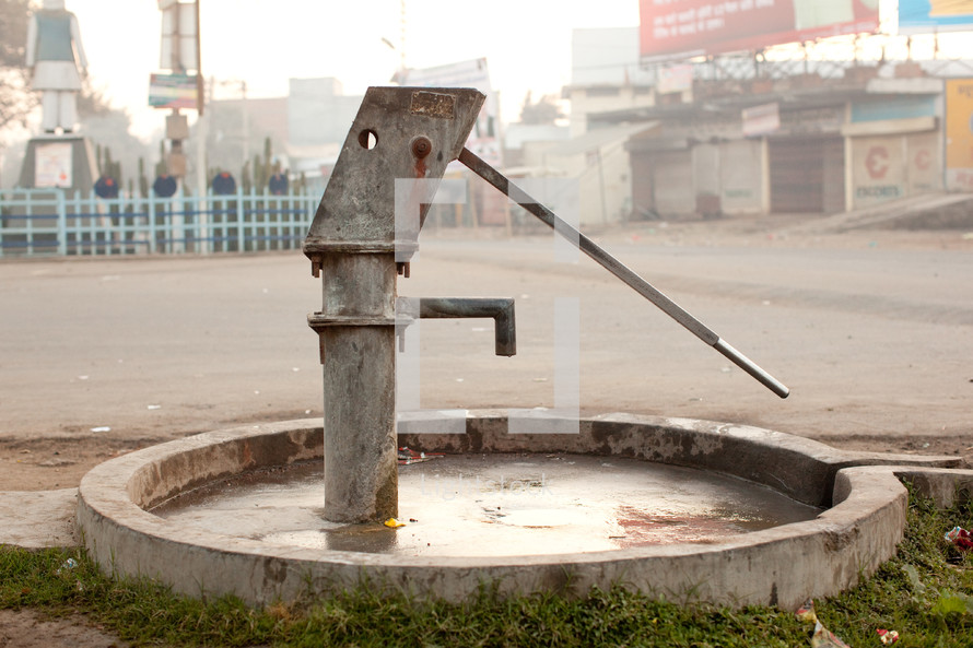 water spigot in India 