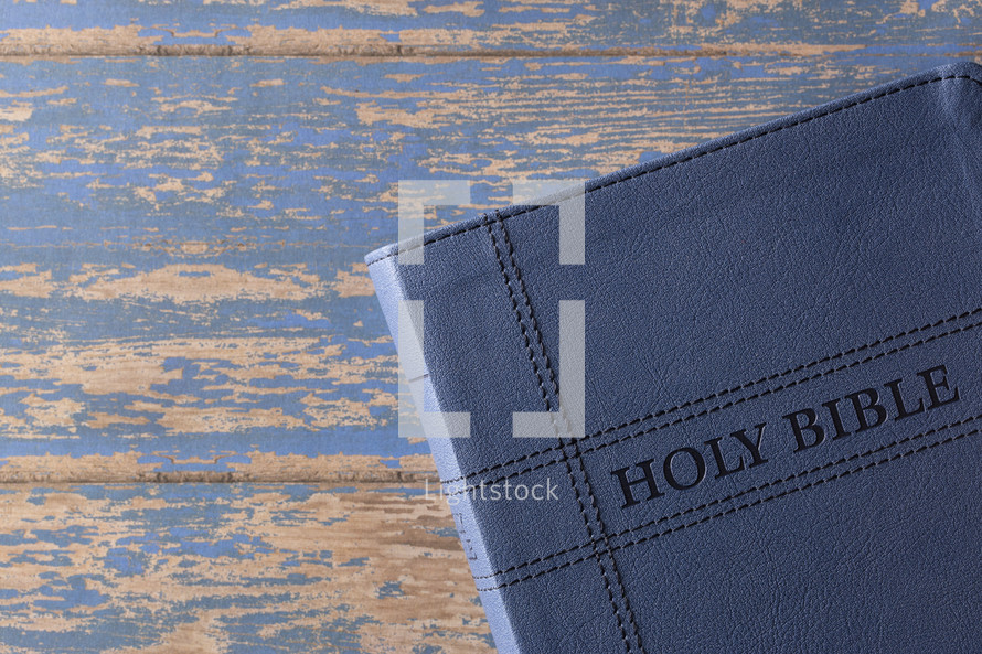 Bible on a blue background 