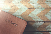 Bible on a chevron paper 
