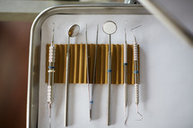 dental tools in the exam room at a dentist's office 