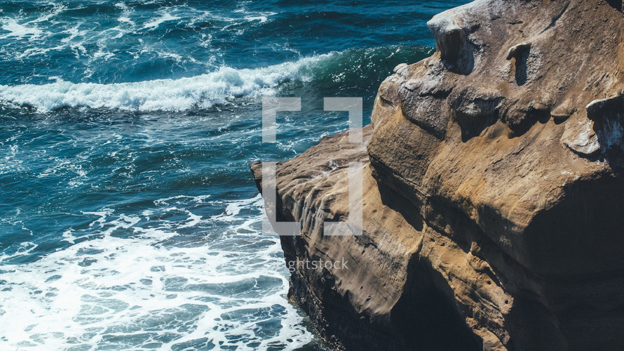 sea cliffs and ocean 