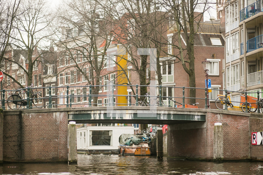 bridge over a canal 