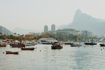 boats in the bay in Rio