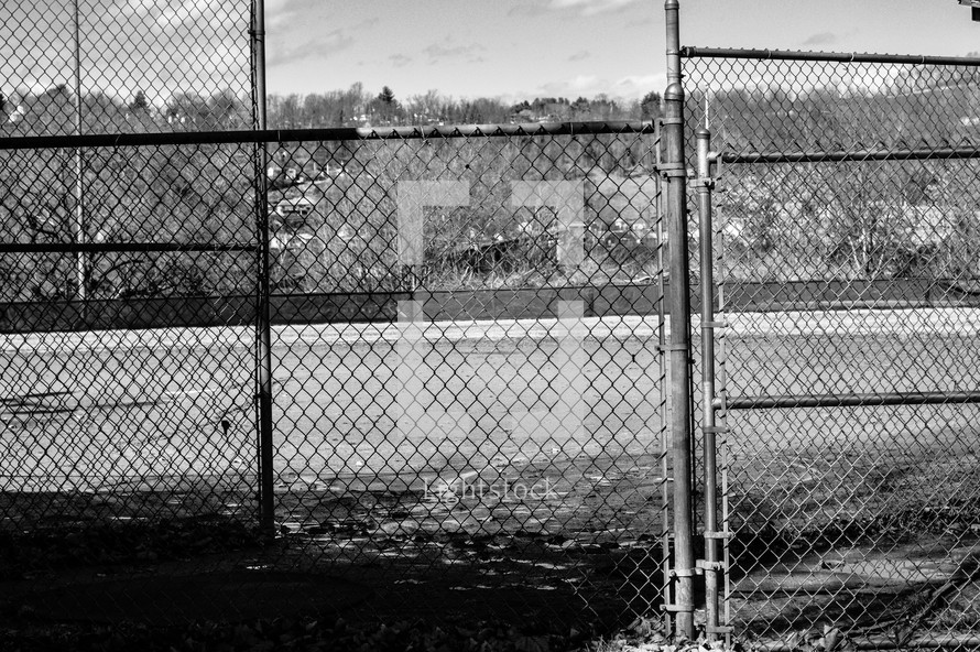 chainlink fence background 