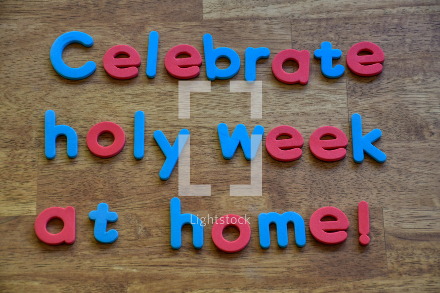 Celebrate Holy Week at Home 