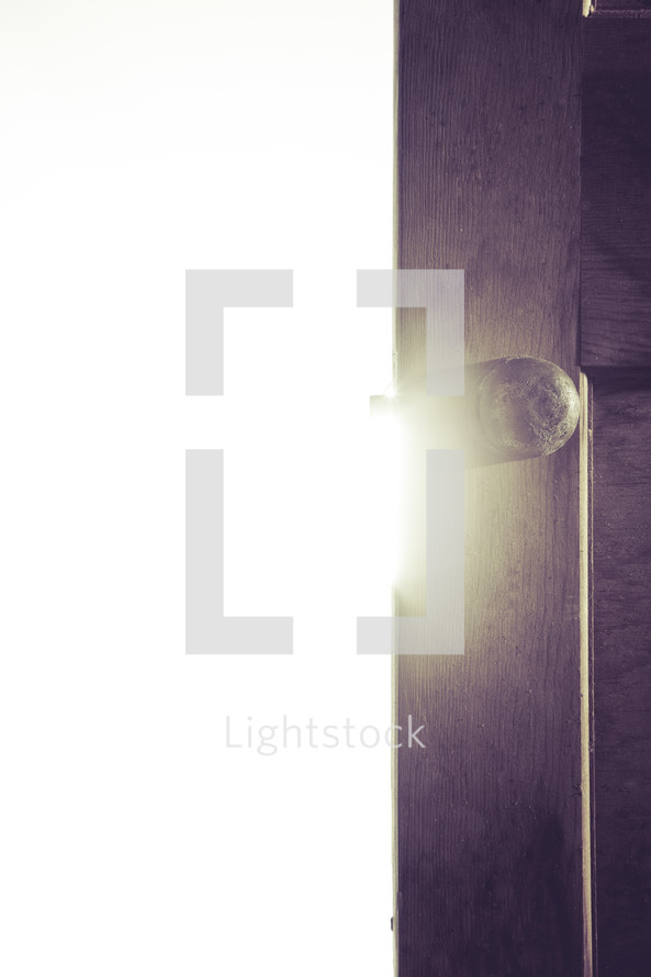light pouring in from an open door