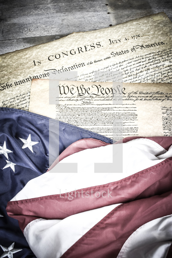 Preamble to the United States Constitution and the declaration of Independence 