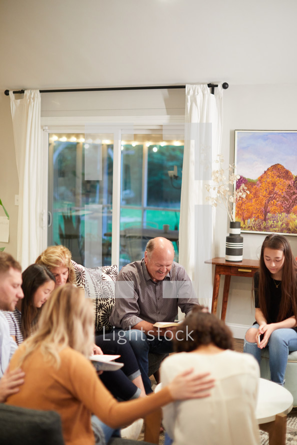 in home Bible study group 